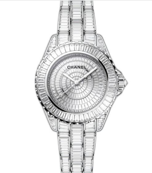 Chanel J12 Baguette Diamond Star Replica Watch H7429