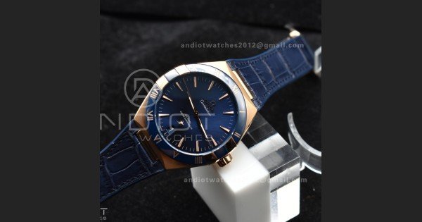 Constellation Blue Ceramic YG VSF 1:1 Best Edition Blue Dial On Blue Gummy Strap A8900 Super Clone