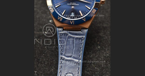 Constellation Blue Ceramic YG VSF 1:1 Best Edition Blue Dial On Blue Gummy Strap A8900 Super Clone