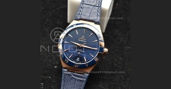 Constellation Blue Ceramic YG VSF 1:1 Best Edition Blue Dial On Blue Gummy Strap A8900 Super Clone