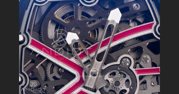 Custom Made RM67-02 Mutaz Essa Red NTPT on White Nylon strap CRMA7 Clone