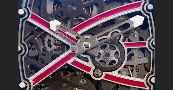 Custom Made RM67-02 Mutaz Essa Red NTPT on White Nylon strap CRMA7 Clone