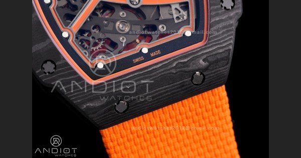 Custom Made RM67-02 NTPT Lando Norris on Orange Nylon strap CRMA7 Clone