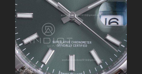 DateJust 36 SS 126200 VSF 1:1 Best Edition 904L Steel Green Dial on Jubilee Bracelet VS3235