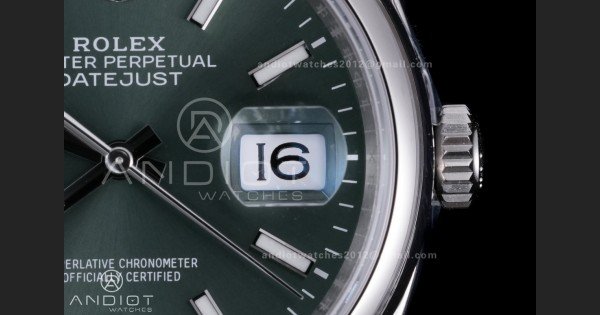 DateJust 36 SS 126200 VSF 1:1 Best Edition 904L Steel Green Dial on Jubilee Bracelet VS3235