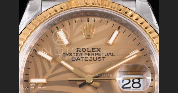 DateJust 36 SS 126233 VSF 1:1 Best Edition 904L Steel YG Leaves Dial on Jubilee Bracelet VS3235