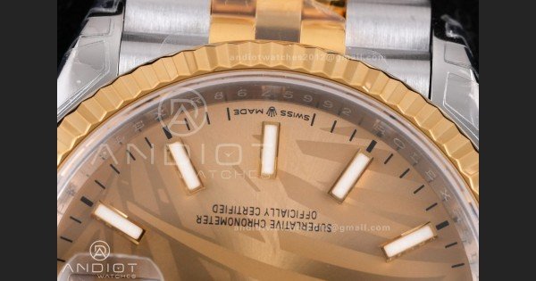 DateJust 36 SS 126233 VSF 1:1 Best Edition 904L Steel YG Leaves Dial on Jubilee Bracelet VS3235