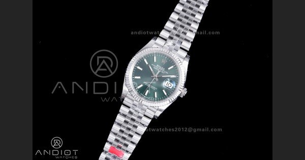 DateJust 36 SS 126234 VSF 1:1 Best Edition 904L Steel Green Dial on Jubilee Bracelet VS3235
