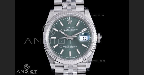 DateJust 36 SS 126234 VSF 1:1 Best Edition 904L Steel Green Dial on Jubilee Bracelet VS3235