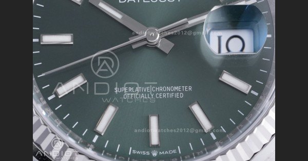 DateJust 36 SS 126234 VSF 1:1 Best Edition 904L Steel Green Dial on Jubilee Bracelet VS3235