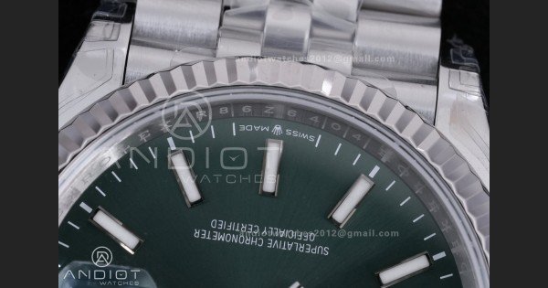 DateJust 36 SS 126234 VSF 1:1 Best Edition 904L Steel Green Dial on Jubilee Bracelet VS3235
