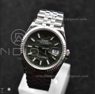 DateJust 36 SS 126234 VSF 1:1 Best Edition 904L Steel Green Leaf Dial on Jubilee Bracelet VS3235