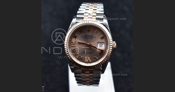 DateJust 36 SS/RG 126231 VSF 1:1 Best Edition 904L Steel RG Dial on Jubilee Bracelet VS3235