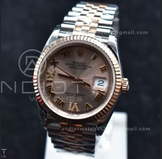 DateJust 36 SS/RG 126231 VSF 1:1 Best Edition 904L Steel RG Dial on Jubilee Bracelet VS3235