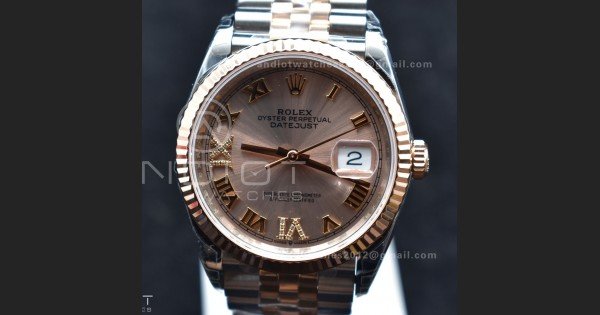 DateJust 36 SS/RG 126231 VSF 1:1 Best Edition 904L Steel RG Dial on Jubilee Bracelet VS3235