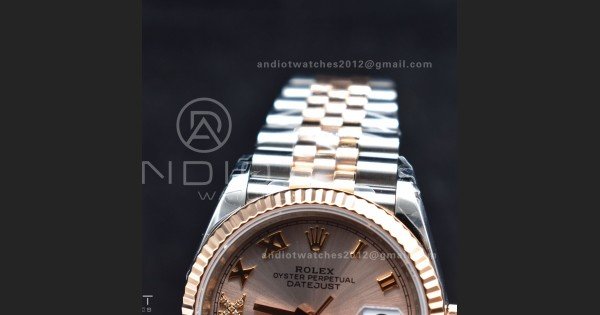 DateJust 36 SS/RG 126231 VSF 1:1 Best Edition 904L Steel RG Dial on Jubilee Bracelet VS3235