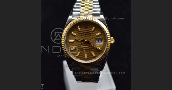 DateJust 36 SS/YG 126231 VSF 1:1 Best Edition 904L Steel Gold Textured Dial on Jubilee Bracelet VS3235