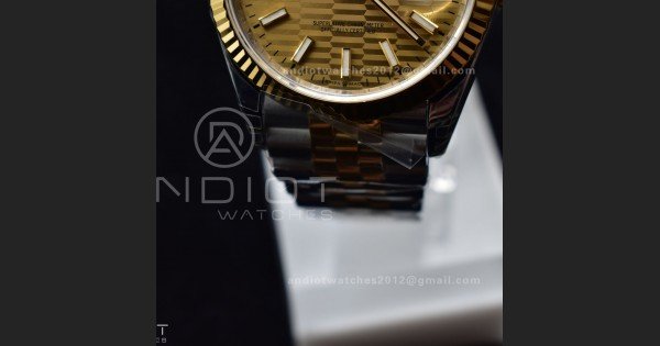 DateJust 36 SS/YG 126231 VSF 1:1 Best Edition 904L Steel Gold Textured Dial on Jubilee Bracelet VS3235