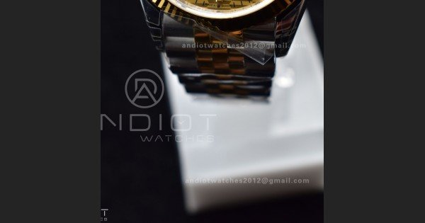 DateJust 36 SS/YG 126231 VSF 1:1 Best Edition 904L Steel Gold Textured Dial on Jubilee Bracelet VS3235