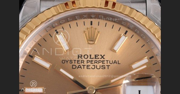 DateJust 36 SS/YG 126233 VSF 1:1 Best Edition 904L Steel YG Sitck Dial on Jubilee Bracelet VS3235