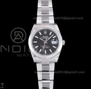 DateJust 41 126300 904L SS VSF 1:1 Best Edition Black Dial on Oyster Bracelet VS3235