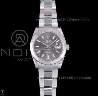 DateJust 41 126300 904L SS VSF 1:1 Best Edition Gray Dial on Oyster Bracelet VS3235