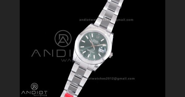 DateJust 41 126300 904L SS VSF 1:1 Best Edition Green Dial on Oyster Bracelet VS3235