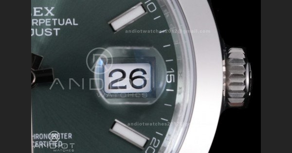 DateJust 41 126300 904L SS VSF 1:1 Best Edition Green Dial on Oyster Bracelet VS3235