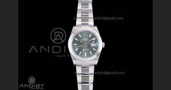 DateJust 41 126300 904L SS VSF 1:1 Best Edition Green Dial on Oyster Bracelet VS3235