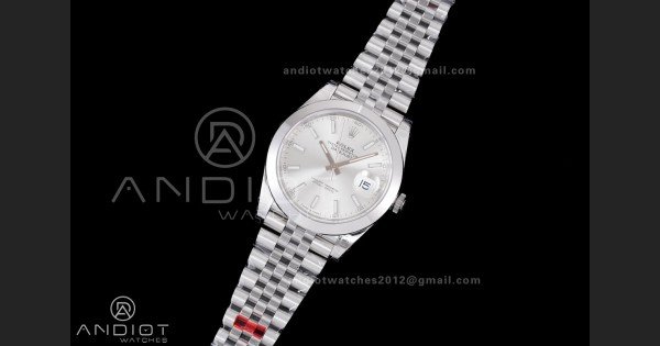 DateJust 41 126300 904L SS VSF 1:1 Best Edition Sliver Dial on Jubilee Bracelet VS3235