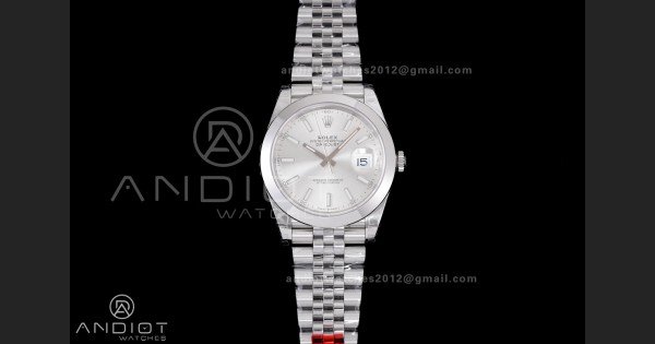 DateJust 41 126300 904L SS VSF 1:1 Best Edition Sliver Dial on Jubilee Bracelet VS3235