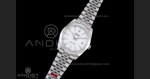 DateJust 41 126300 904L SS VSF 1:1 Best Edition White Dial on Jubilee Bracelet VS3235