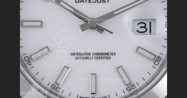 DateJust 41 126300 904L SS VSF 1:1 Best Edition White Dial on Jubilee Bracelet VS3235