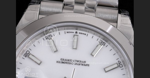 DateJust 41 126300 904L SS VSF 1:1 Best Edition White Dial on Jubilee Bracelet VS3235