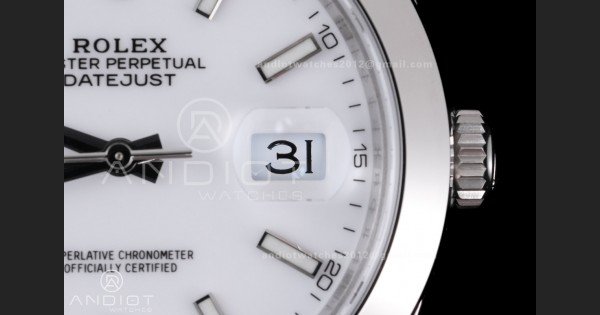 DateJust 41 126300 904L SS VSF 1:1 Best Edition White Dial on Jubilee Bracelet VS3235