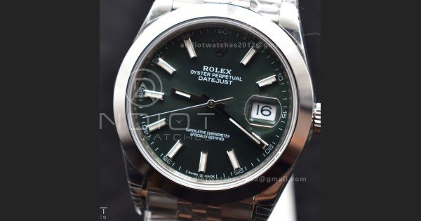 DateJust 41 126330 904L SS VSF 1:1 Best Edition Green Dial On Jubilee Bracelet VS3235