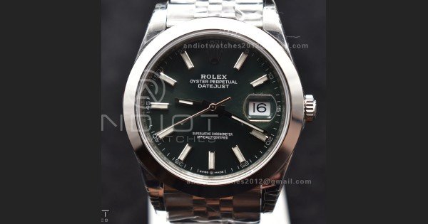 DateJust 41 126330 904L SS VSF 1:1 Best Edition Green Dial On Jubilee Bracelet VS3235
