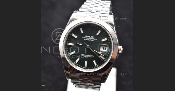 DateJust 41 126330 904L SS VSF 1:1 Best Edition Green Dial On Jubilee Bracelet VS3235