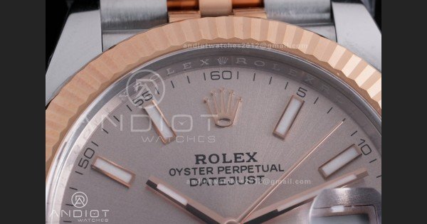 DateJust 41 126331 Clean 1:1 Best Edition 904L Steel Champagne Dial on SS/RG Jubilee Bracelet SH3235