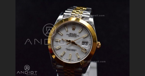 DateJust 41 126331 VSF 1:1 Best Edition 904L Steel Yellow Gold Dial On SS/YG Jubilee Bracelet VS3235