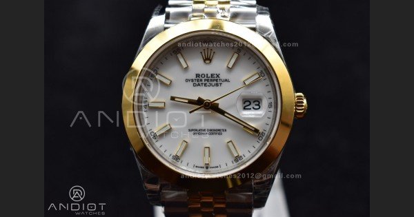 DateJust 41 126331 VSF 1:1 Best Edition 904L Steel Yellow Gold Dial On SS/YG Jubilee Bracelet VS3235