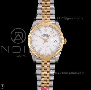 DateJust 41 126333 904L SS VSF 1:1 Best Edition White Stick Dial on Jubilee Bracelet VS3235