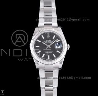 DateJust 41 126334 904L SS VSF 1:1 Best Edition Black Dial on Oyster Bracelet VS3235