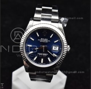 DateJust 41 126334 904L SS VSF 1:1 Best Edition Blue Dial On Oyster Bracelet VS3235
