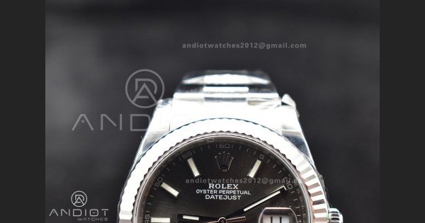 DateJust 41 126334 904L SS VSF 1:1 Best Edition Grey Dial on Oyster Bracelet VS3235