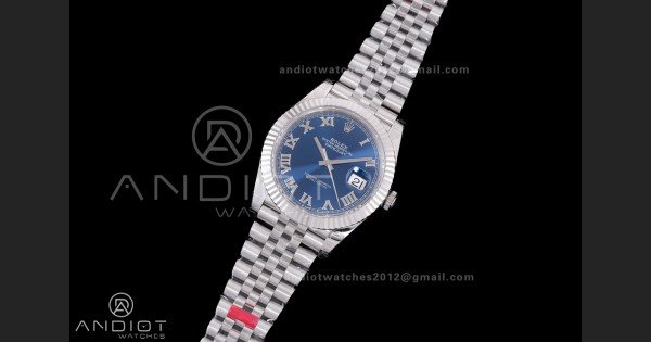 DateJust 41 126334 904L SS VSF 1:1 Best Edition V2 Blue Dial Roman Marker On Jubilee Bracelet DD3235