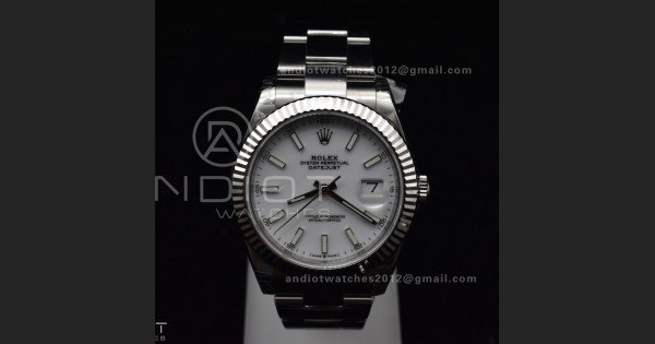 DateJust 41 126334 904L SS VSF 1:1 Best Edition White Dial On Oyster Bracelet VS3235
