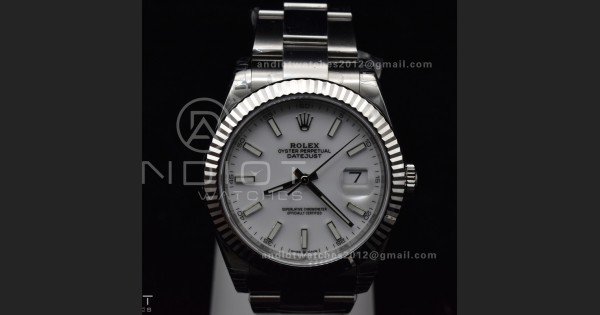 DateJust 41 126334 904L SS VSF 1:1 Best Edition White Dial On Oyster Bracelet VS3235