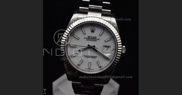 DateJust 41 126334 904L SS VSF 1:1 Best Edition White Dial On Oyster Bracelet VS3235