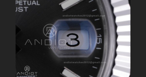 DateJust 41 126334 RCF 1:1 Best Edition 904L Steel Gray Stick Dial on Jubilee Bracelet RC3235